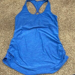 New Balance Women's Small Heather Tech Racerback Blue Tank Top